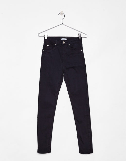 Skinny mid-rise trousers